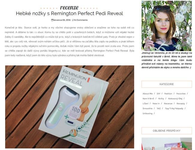 Recenze Remington Perfect Pedi Reveal