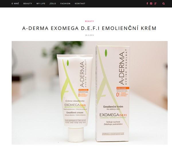 A-DERMA EXOMEGA D.E.F.I Emolienční krém