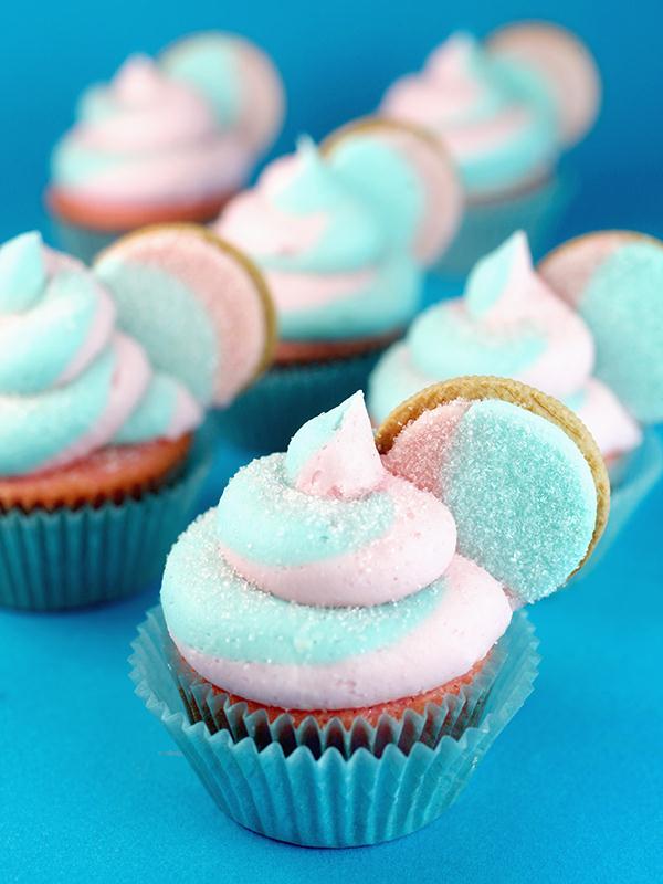 Candy Cotton Cupcakes