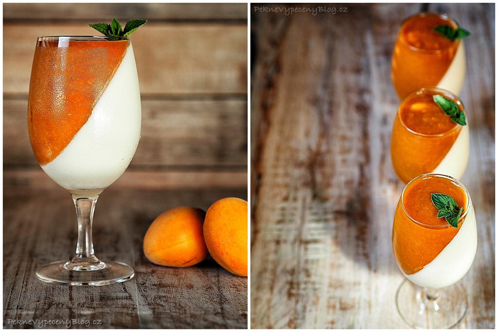 Panna cotta s meruňkami Panna cotta s meruňkami