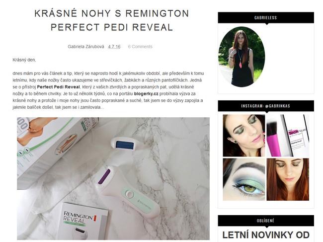 Recenze Remington Perfect Pedi Reveal 