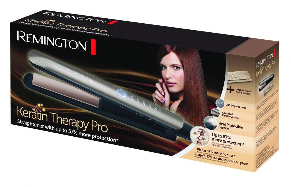 Balení žehličky Remington Keratin Therapy Pro